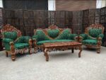 Heart shape carved sofa set