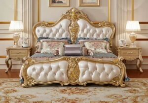 Extraordinary Bedroom Set in Royal Gold