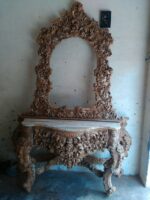 Antique Style Heavy Carved Console Table RWC CST 10061