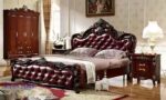 King-Size Carved Bed Incredible Woodcarving with silver shading